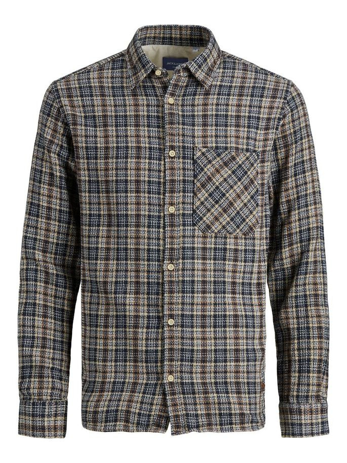Сорочка JORPARKER CHECK SHIRT LS 12191200-Navy Blazer-Checks:/SLIM Jack&Jones L Темно-синій 12191200-Navy Blazer-Chec