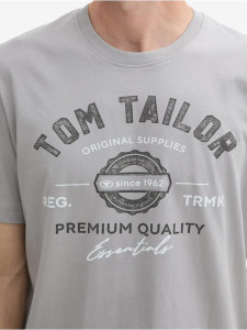 Футболка LOGO TEE MEN'S T-SHIRT 1037735-32917 Tom Tailor L Сірий 1037735-32917