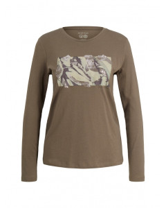 Футболка з довгим рукавом 1034152-18123 Tom Tailor L Коричневий 1034152-18123