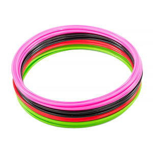Кільця спортивні 12 шт (3 Червоні+3 Рожеві+3 Зелені+3 Чорні) AVK3-610-600-302-001