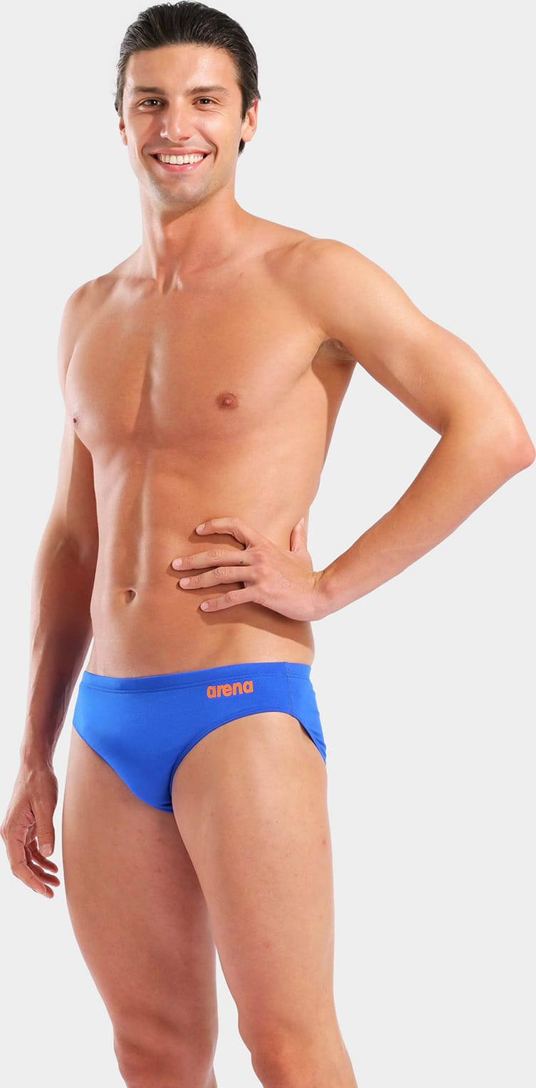 Плавки Arena TEAM SWIM BRIEFS SOLID синій, помаранчевий Чол 100 (004773-803) 004773-803