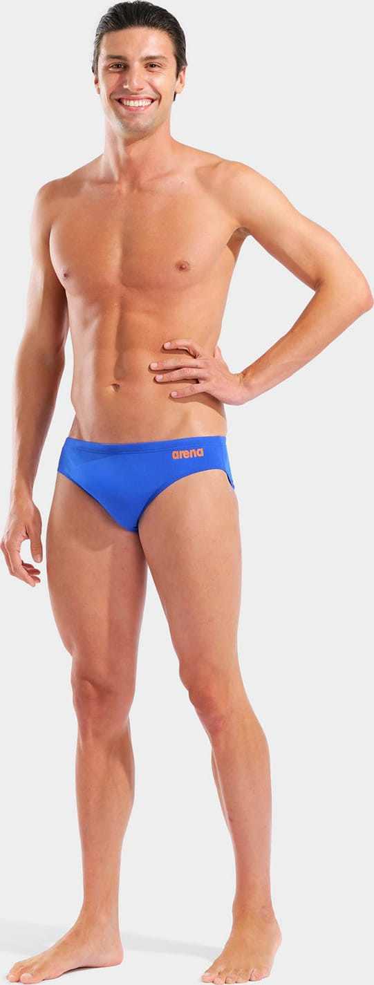 Плавки Arena TEAM SWIM BRIEFS SOLID синій, помаранчевий Чол 100 (004773-803) 004773-803
