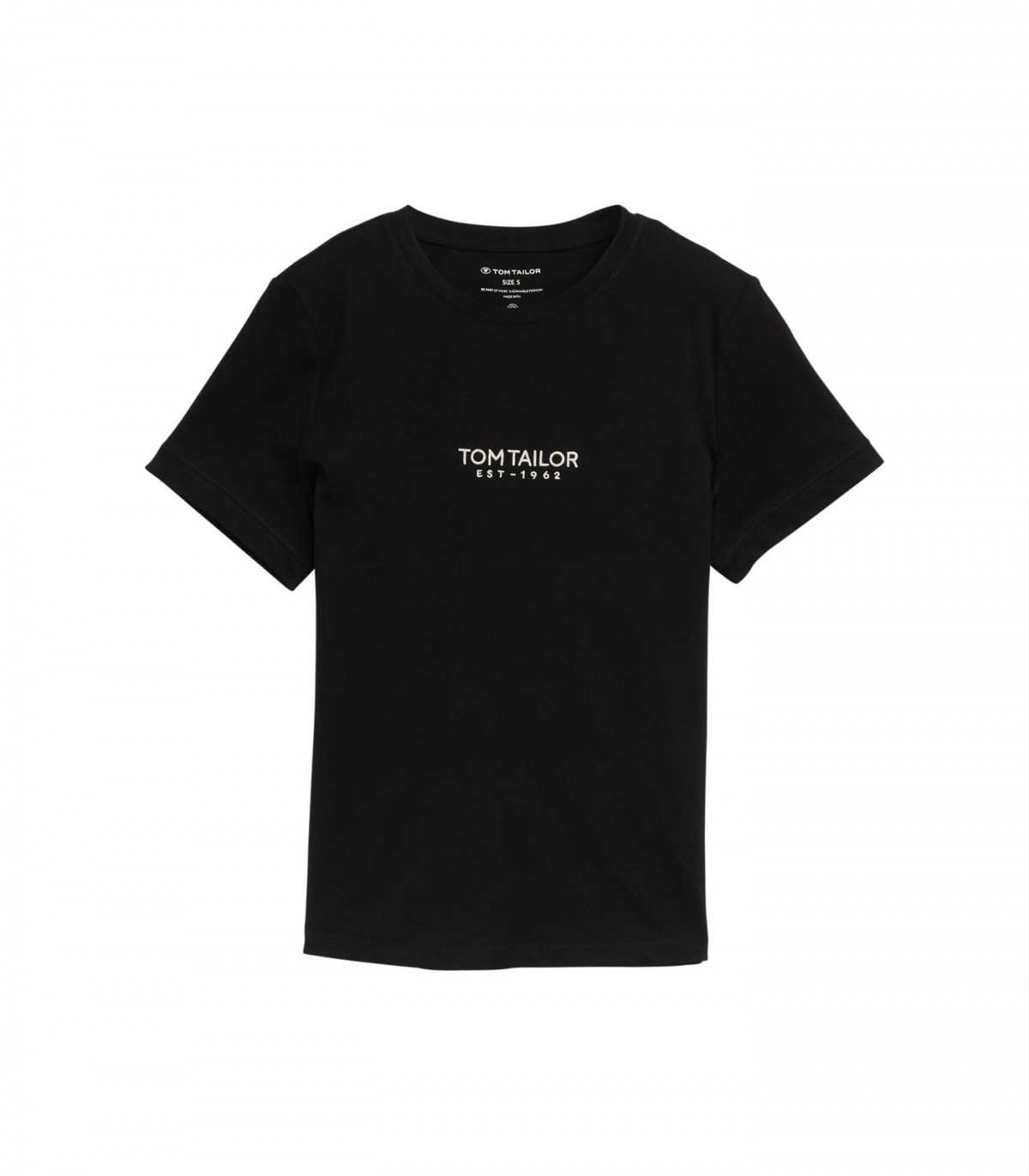 Футболка women's T-shirt 1045543-14482 Tom Tailor XS Чорний 1045543-14482