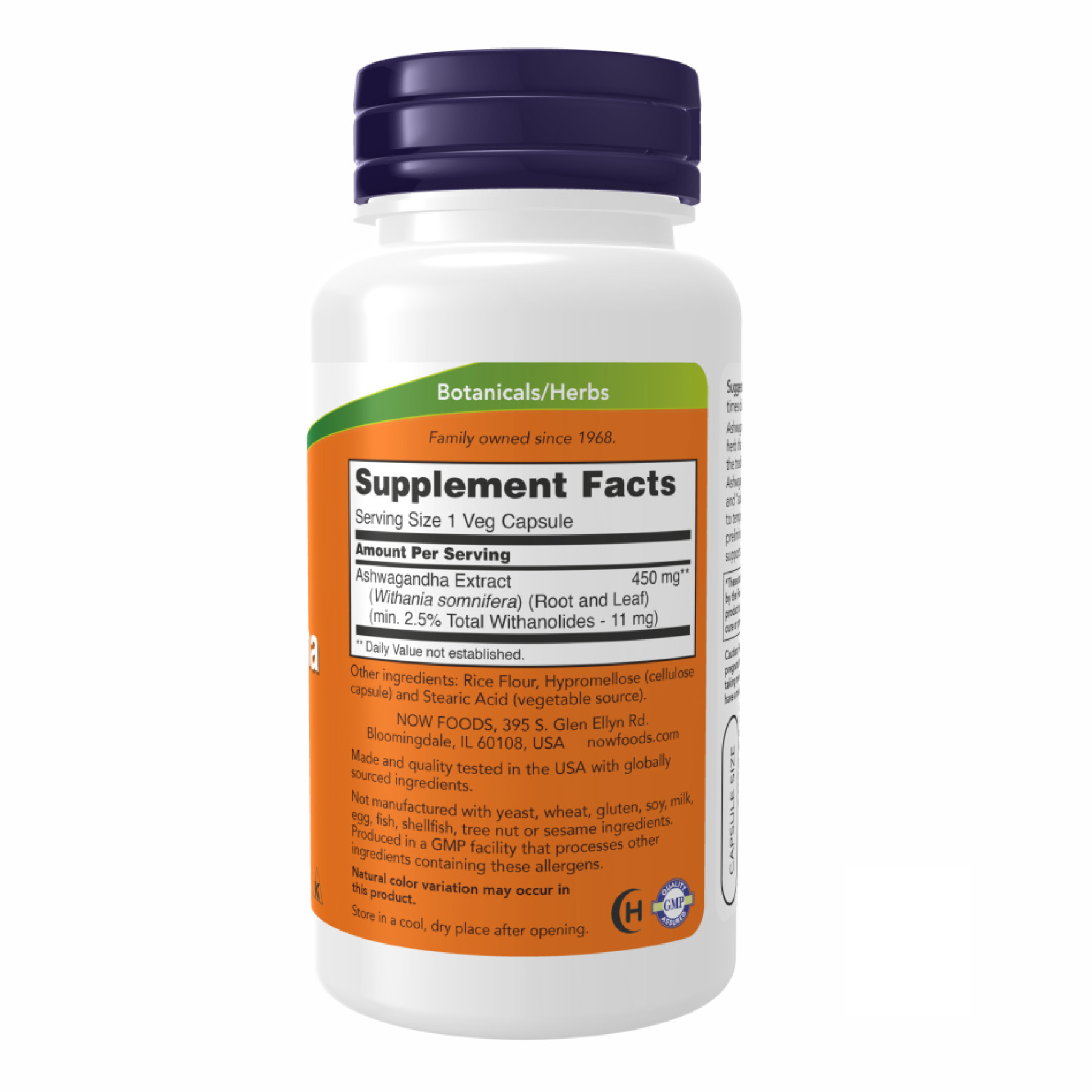 Таблетки Ashwagandha 450 mg - 90 vcaps 2022-10-0114