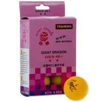 М'яч для настольного тенісу Giant Dragon Gold Star** MT-6561 (6 шт.), помаранчеві MT-6561-OR