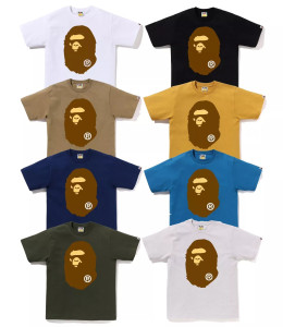 Футболка A Bathing Ape BIG APE HEAD TEE white 1K80110002