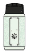 Пляшка Nike TR RENEW RECHARGE STRAW BOTTLE 16 OZ зелений, чорний Уні 437 мл N.100.7641.301.16