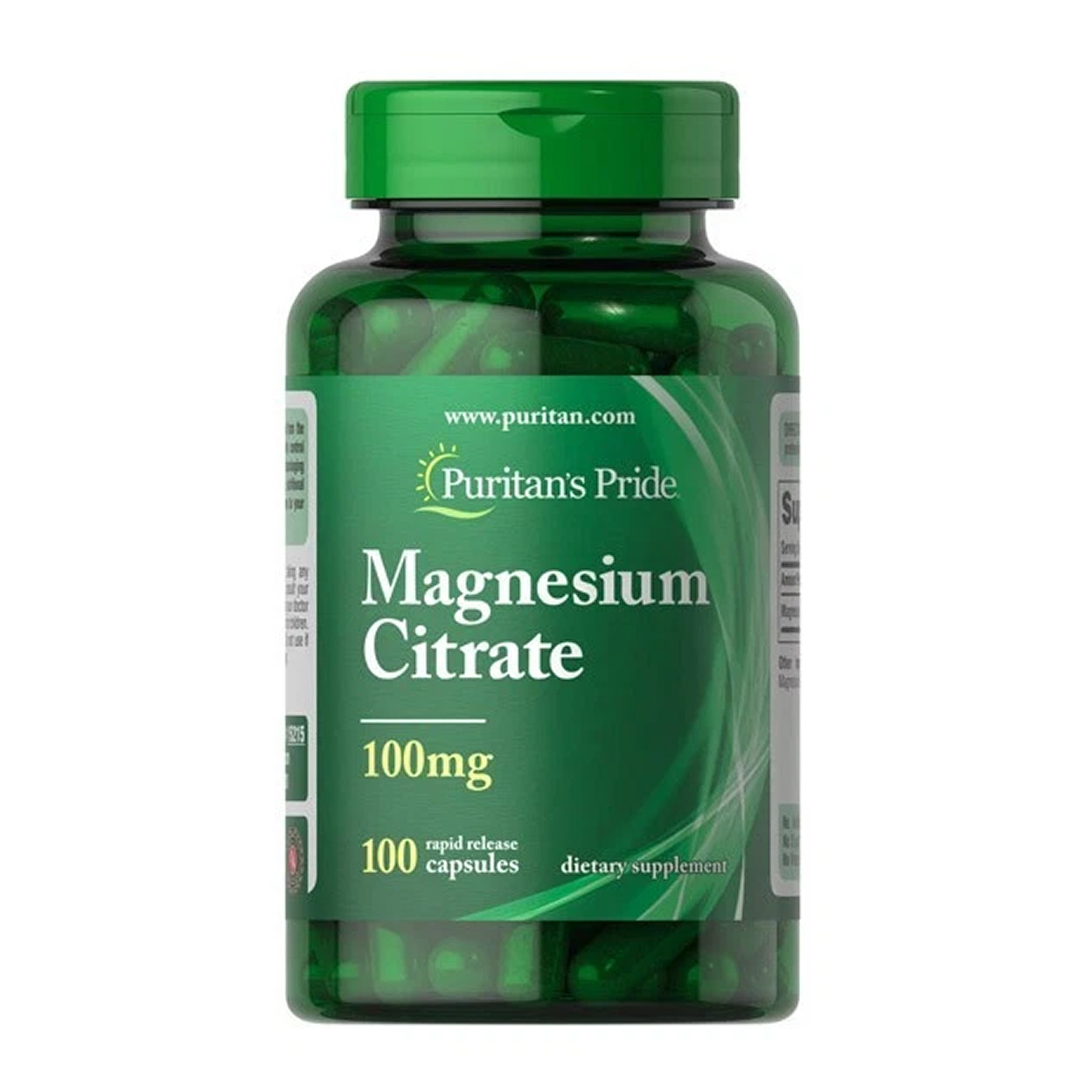 Капсули Puritans Pride Magnesium Citrate 100mg - 100 caps 2023-10-5931