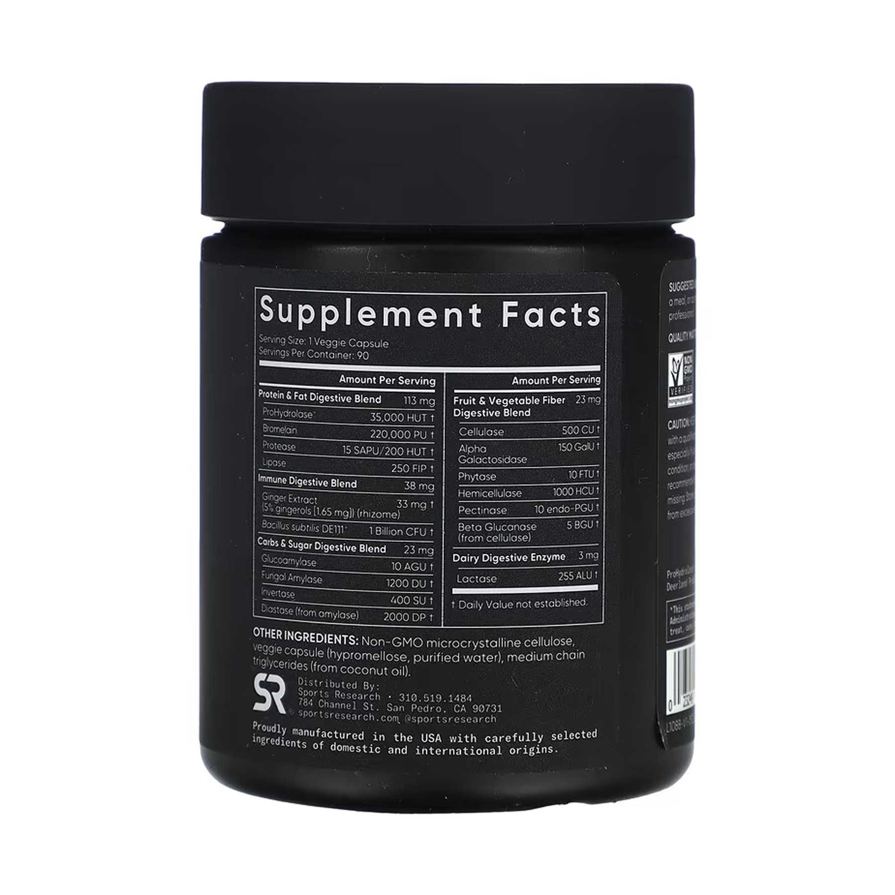 Капсули Sport Research Digestive Enzymes + Probiotic - 90 veggie capsules 2023-10-6175