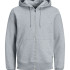 Толстовка JJESOFT BASIC SWEAT ZIP HOOD NOOS 12191895-Light Grey Melange-Fit:REG FIT Jack&Jones L Сір 12191895-Light Grey Melan