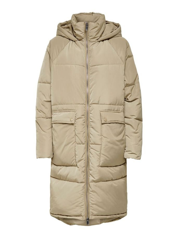 Пальто ONLGABI OVERSIZED LONG COAT OTW NOOS 15160167-Crockery ONLY M Бежевий 15160167-Crockery