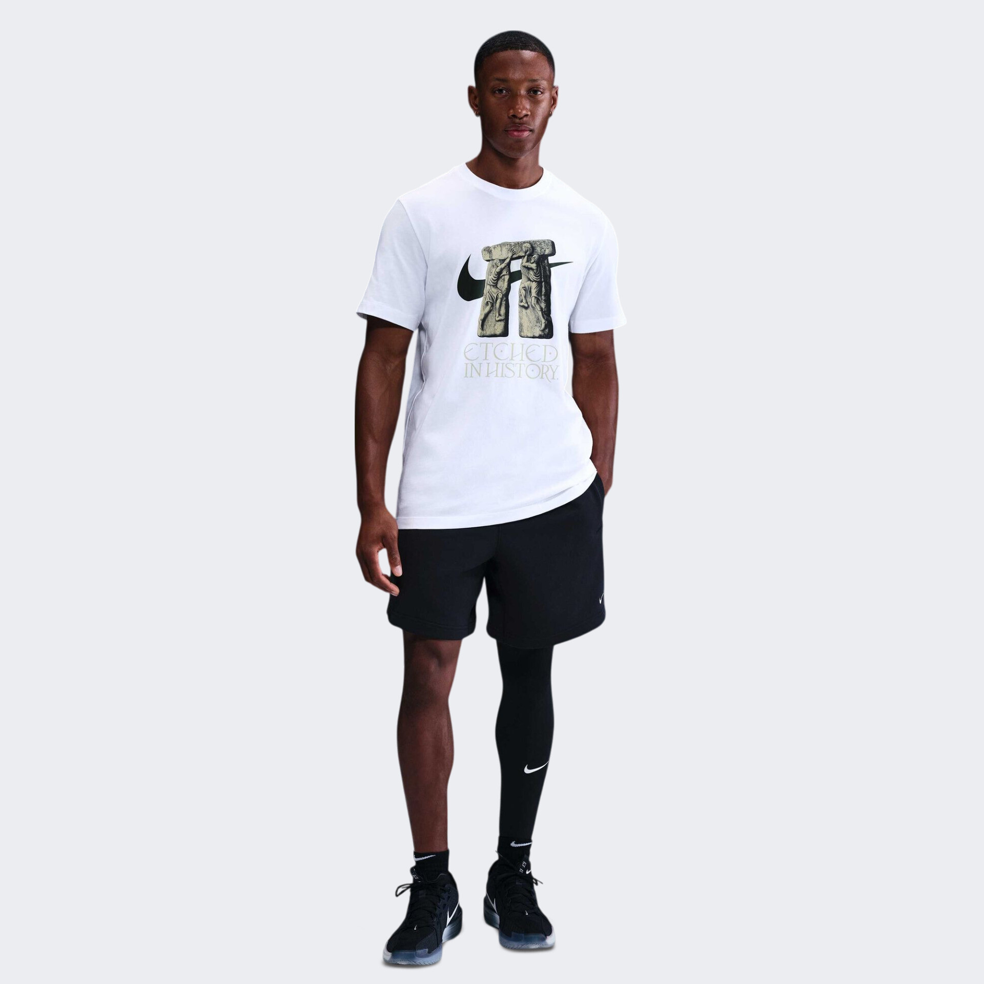 Футболка чоловіча Nike Etched Tee White HV1699-100