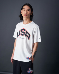 Футболка crewneck t-shirt 219747-WW001 Champion L Білий 219747-WW001