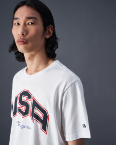 Футболка crewneck t-shirt 219747-WW001 Champion L Білий 219747-WW001