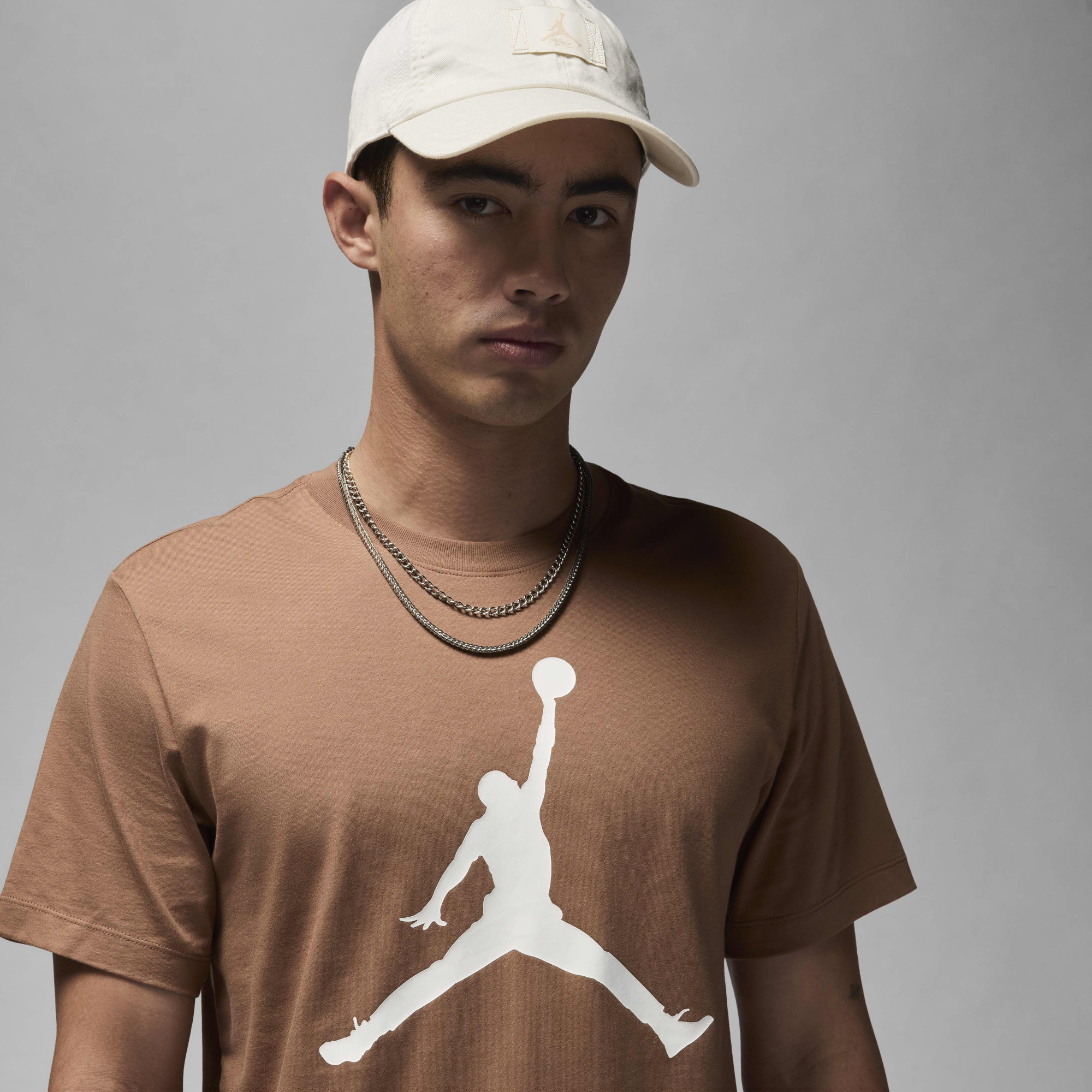 Футболка чоловіча Air Jordan M J Jumpman Ss Crew Brown CJ0921-223