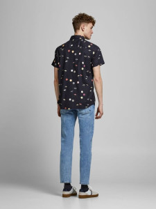 Сорочка JORPLAYA SHIRT SS 12187953 Dark Navy Jack&Jones L Темно-синій 12187953DARKNAVY