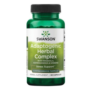 Капсули Adaptogenic Herbal Complex (Rhodiola Ashwagandha Ginseng) - 60caps 100-43-2350147-20