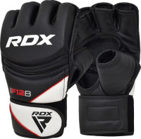 Рукавиці тренувальні RDX GRAPPLING GLOVES NEW MODEL чорний, білий L (GGR-F12B) GGR-F12B