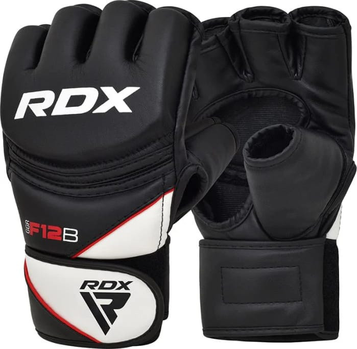 Рукавиці тренувальні RDX GRAPPLING GLOVES NEW MODEL чорний, білий L (GGR-F12B) GGR-F12B