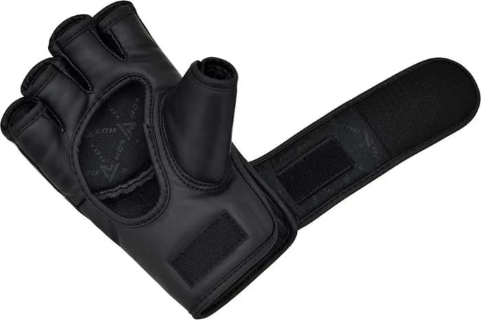 Рукавиці тренувальні RDX GRAPPLING GLOVES NEW MODEL чорний, білий L (GGR-F12B) GGR-F12B