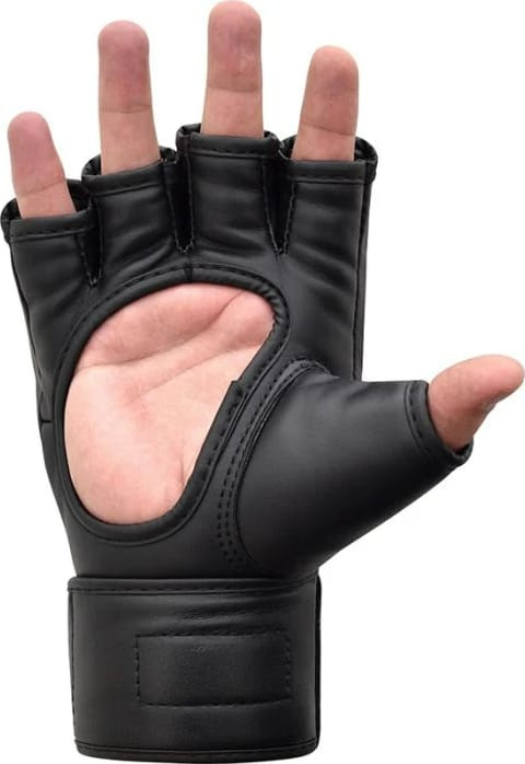 Рукавиці тренувальні RDX GRAPPLING GLOVES NEW MODEL чорний, білий L (GGR-F12B) GGR-F12B