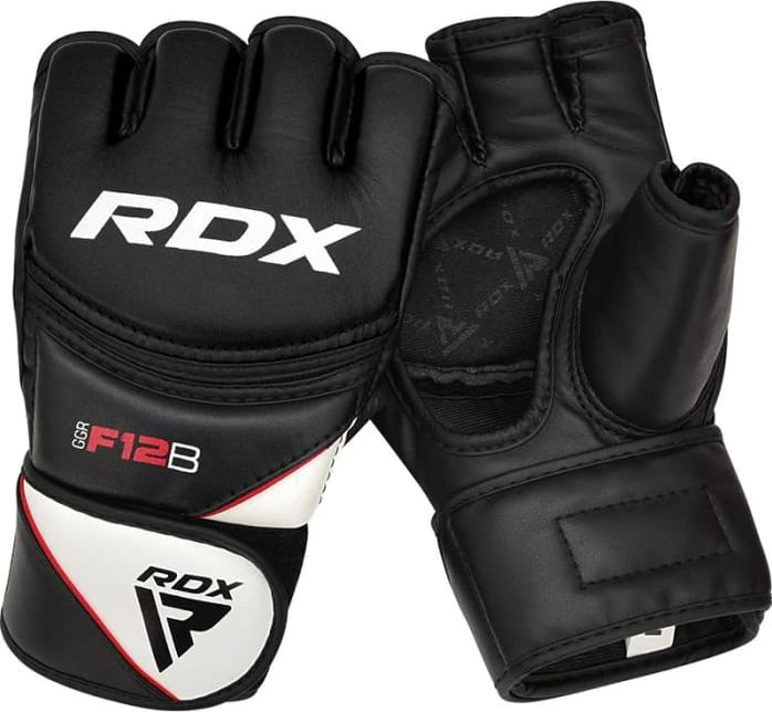 Рукавиці тренувальні RDX GRAPPLING GLOVES NEW MODEL чорний, білий L (GGR-F12B) GGR-F12B