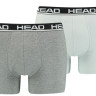 Труси-боксери Head BASIC BOXER 2P сірий, світло-сірий Чол L 701202741-012
