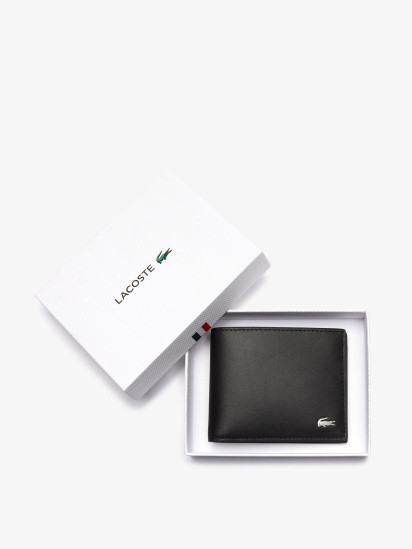 Гаманець чоловічий Lacoste Fitzgerald Leather Six Card Wallet Black NH1115FG000 MISC NH1115FG000