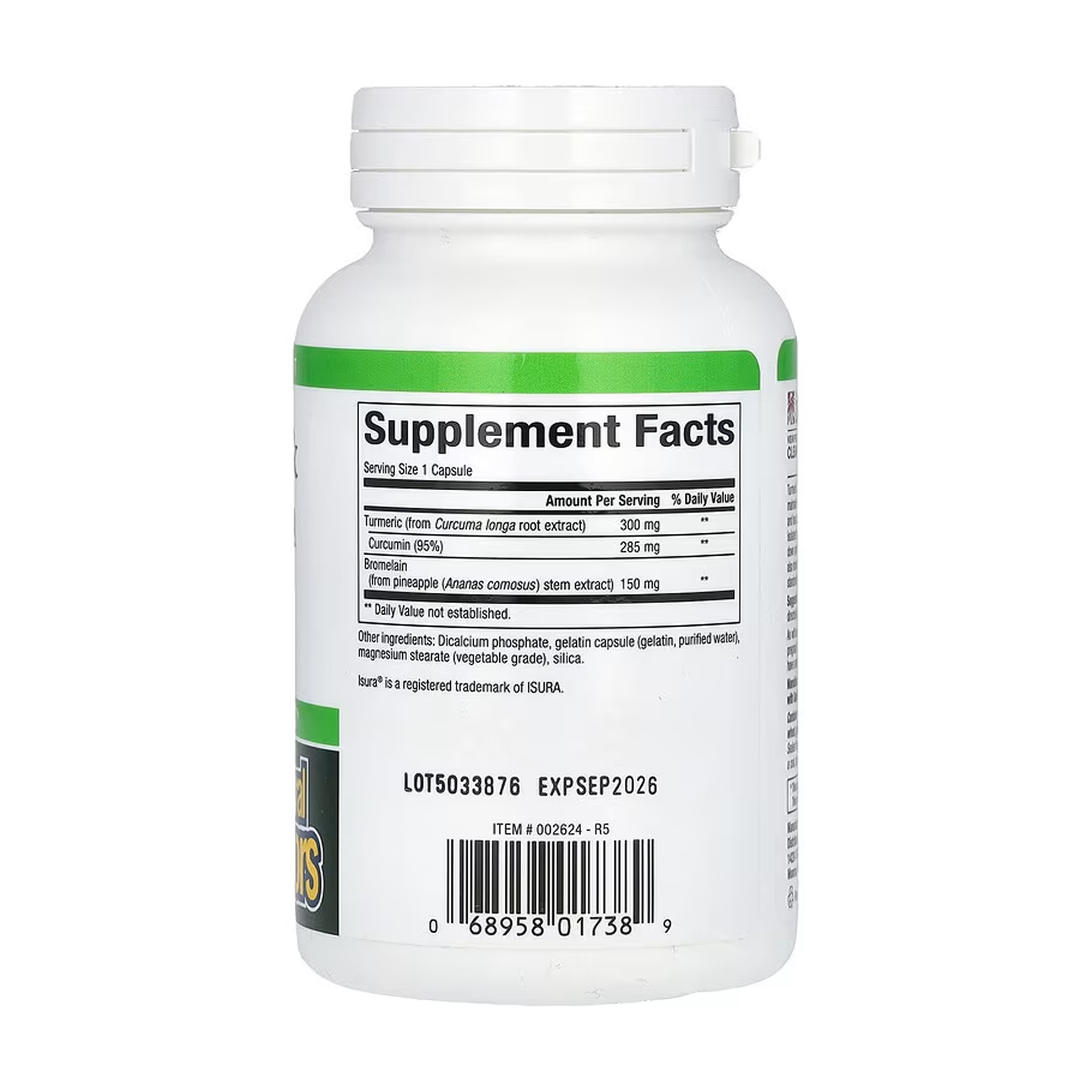 Капсули Natural Factors Turmeric & Bromelain 450mg - 90 caps 2023-10-5744