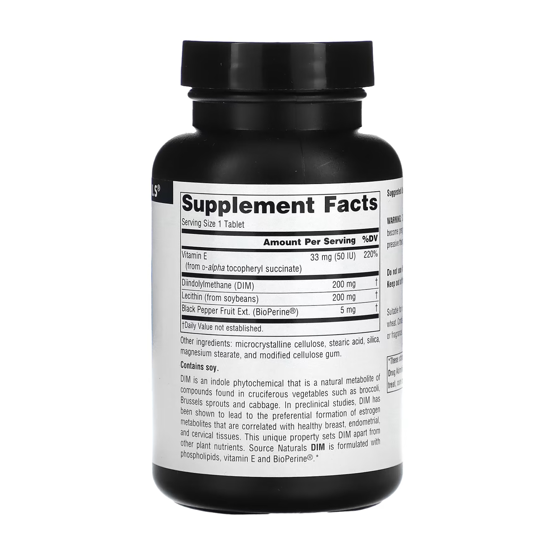 Таблетки Source Naturals DIM 200mg - 60 tabs 2023-10-2708