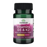 Капсули Swanson Vitamins D3 & K2 2000 Iu & 75mcg - 60 vcaps 2023-10-3393