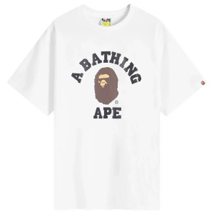Футболка A Bathing Ape Classic College T-ShirtWhite 001TEK801001M