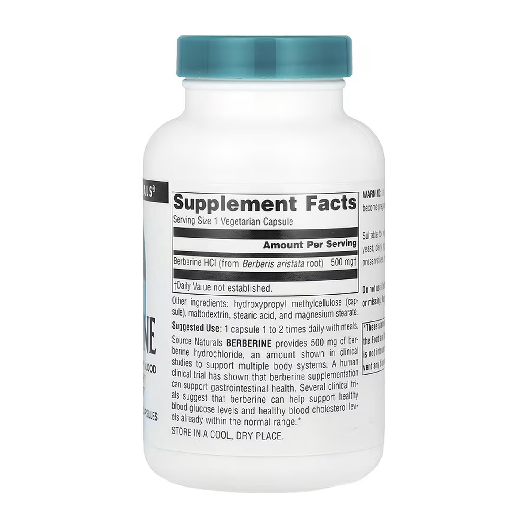 Капсули Source Naturals Berberine 500 mg - 120 vcaps 2023-10-6154