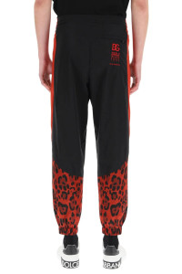 Штани Dolce & Gabbana Belted Waist Leopard Printed Trousers GWWPAZFHMI1