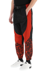 Штани Dolce & Gabbana Belted Waist Leopard Printed Trousers GWWPAZFHMI1