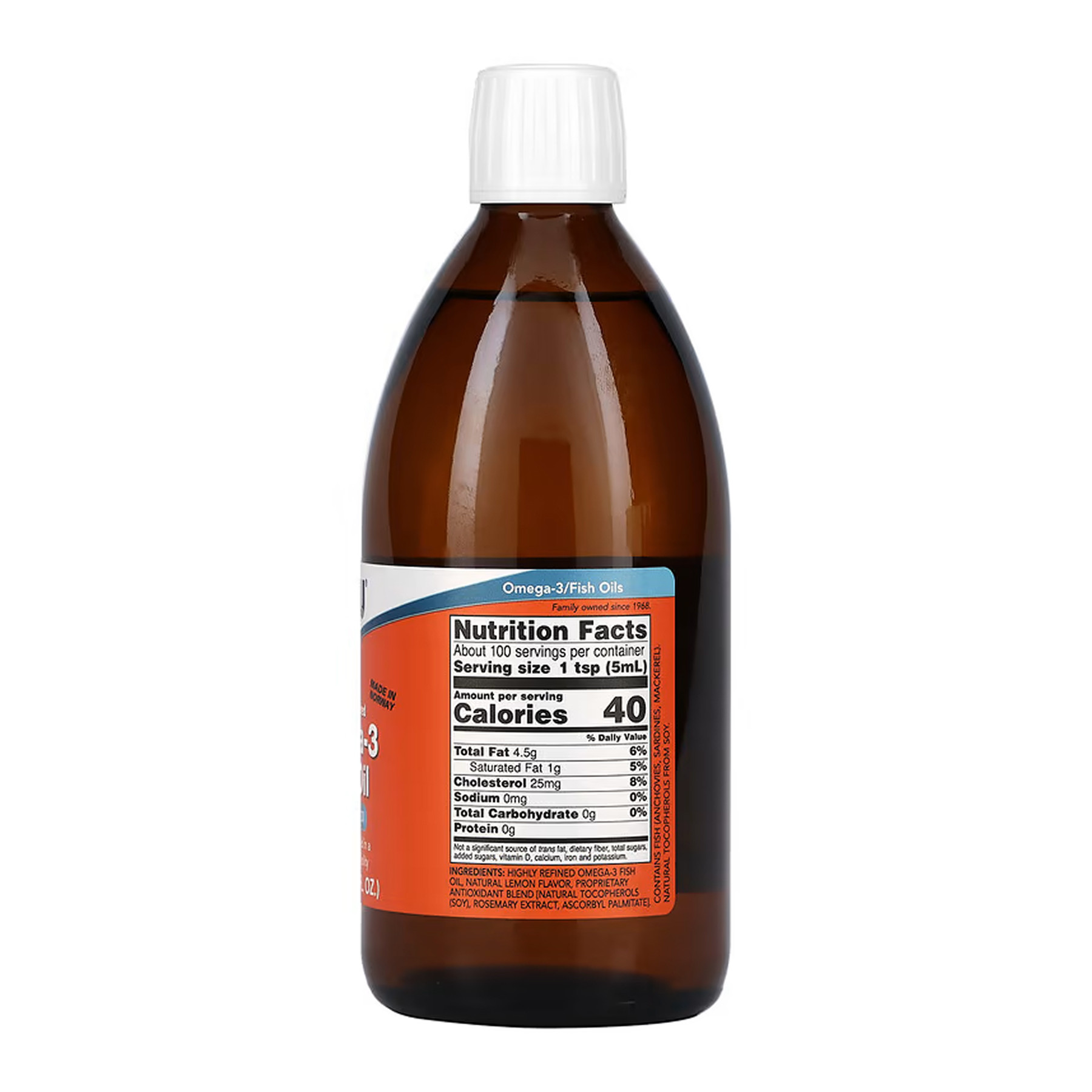 Рідина Now Foods Omega-3 Fish Oil Liquid - 500ml 2023-10-5840