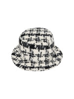 Панама зимова ONLJANET TEDDY  BUCKET HAT 15221176-Black-Checks:WHITE ONLY ONE SIZE Білий 15221176-BLACK-CHECKS:WHI