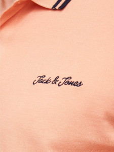 Поло JJNERY POLO12200511-Shell Coral-Fit:Standard Jack&Jones L Кораловий 12200511-SHELL CORAL-FIT: