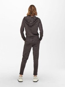 Толстовка ONPNASHA LS HOOD ZIP BRUSH SWEAT 15236667-Sparrow-Detail:w. Melange Only Play M Темно-кори 15236667-SPARROW-DETAIL:W