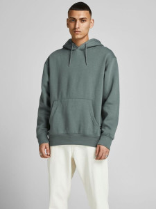 Толстовка JJESOFT SWEAT HOOD NOOS 12161145-Forest Night-Fit:Relaxed Jack&Jones L Зелений 12161145-FOREST NIGHT-FIT