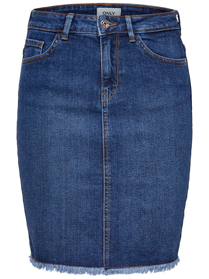 Спідниця ONLELIZA LIFE REG RAWEDGE SKIRT 08 NOOS 15159611 Medium Blue Denim ONLY 34 Синій 15159611MediumBlueDen