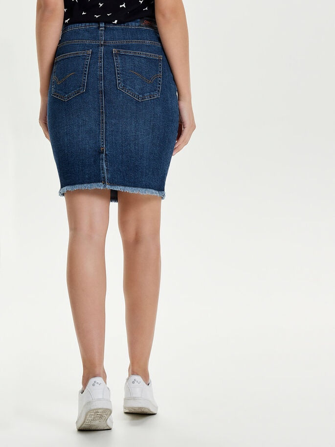Спідниця ONLELIZA LIFE REG RAWEDGE SKIRT 08 NOOS 15159611 Medium Blue Denim ONLY 34 Синій 15159611MediumBlueDen