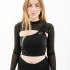 Топ з довгим рукавом Nike LS TOP CROPPED NVT FB5683-010