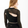 Топ з довгим рукавом Nike LS TOP CROPPED NVT FB5683-010