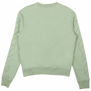 Кофта Off-White Logo Crewneck Sweatshirt 'Jadeite/Black' OMBA025R21FLE002501