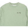 Кофта Off-White Logo Crewneck Sweatshirt 'Jadeite/Black' OMBA025R21FLE002501