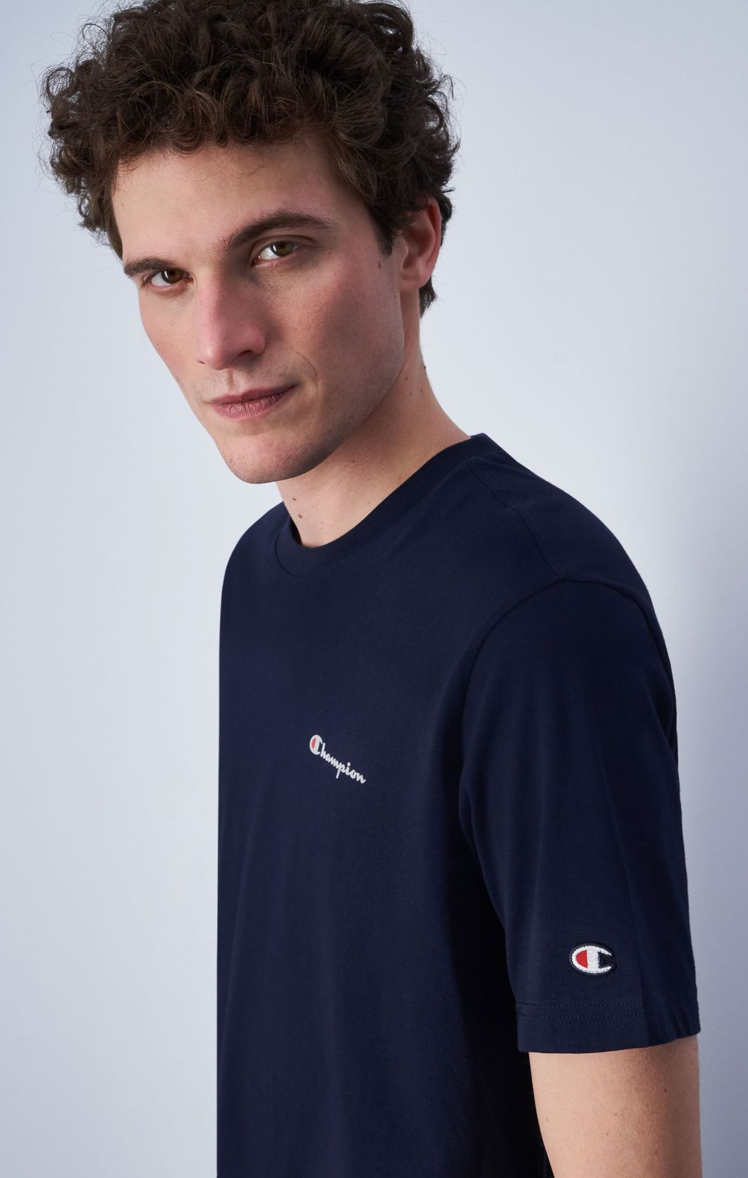 Футболка crewneck t-shirt 219838-BS501 Champion L Темно-синій 219838-BS501