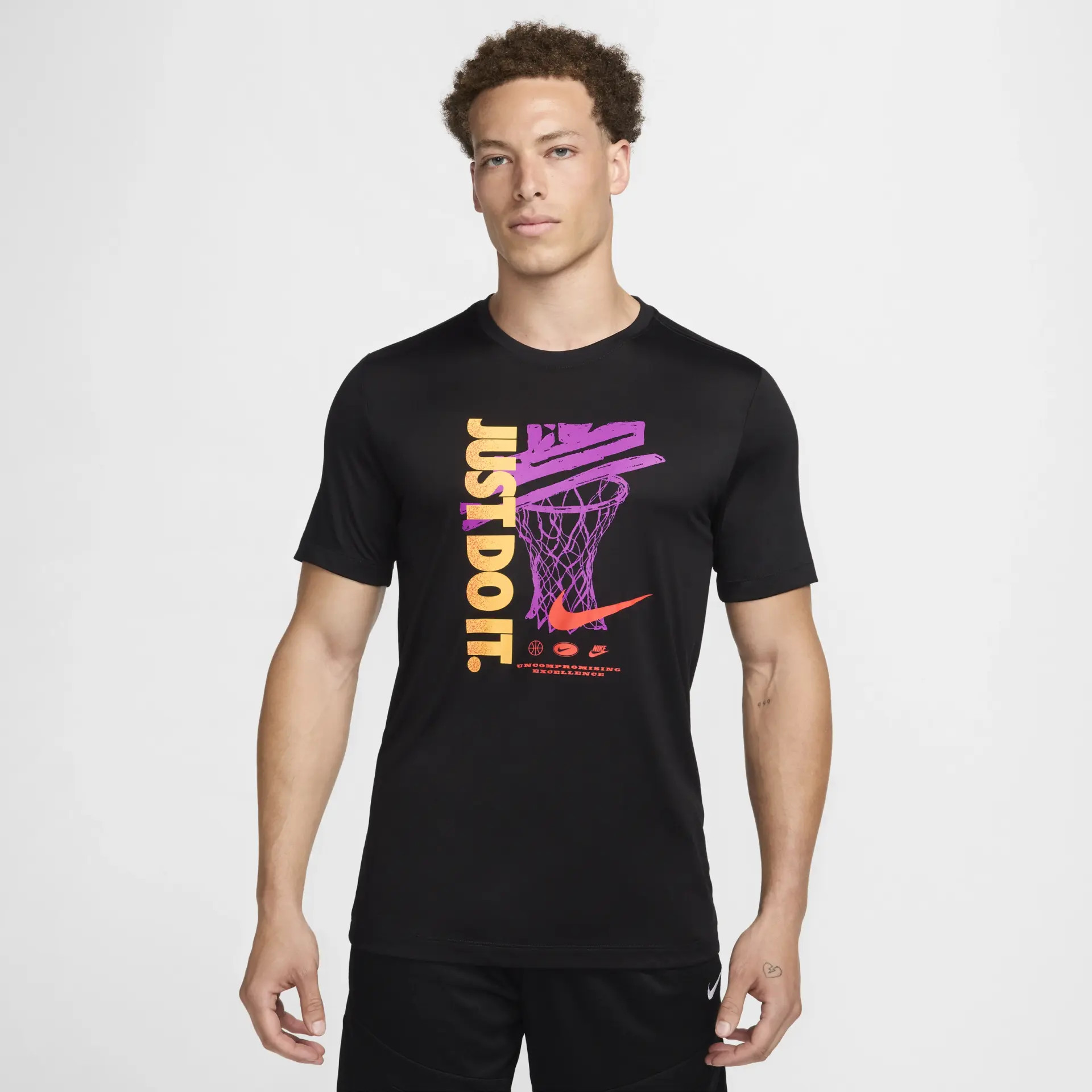 Футболка чоловіча Nike Dri-Fit Basketball T-Shirt Black FZ8085-010