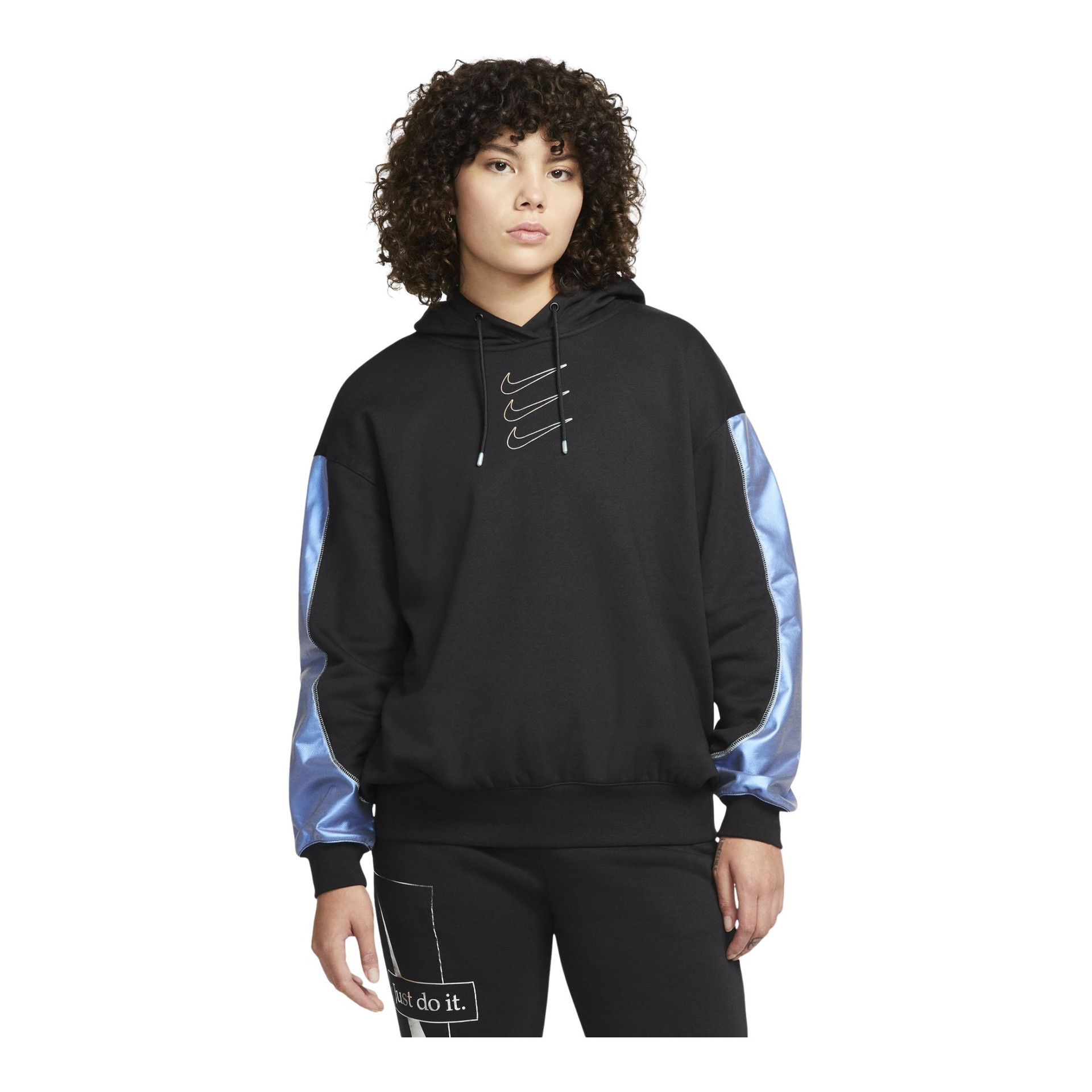 Толстовка Nike W NSW FLC GX HOODIE OPAL DD5133-010