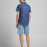 Сорочка JORPLAYA SHIRT SS 12187953 Ensign Blue Jack&Jones L Синій 12187953ENSIGNBLUE